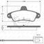 Remsa Brake Pads Rear Ford