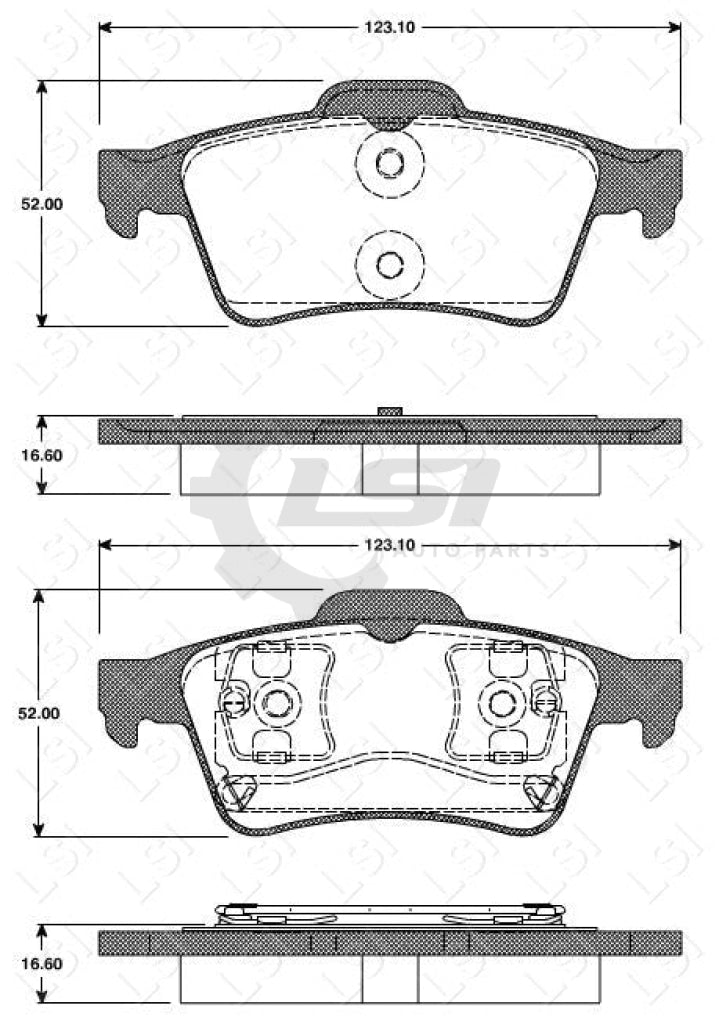 Remsa Brake Pads Rear Ford/ Mazda/ Nissan/ Renault/ Saab/ Volvo