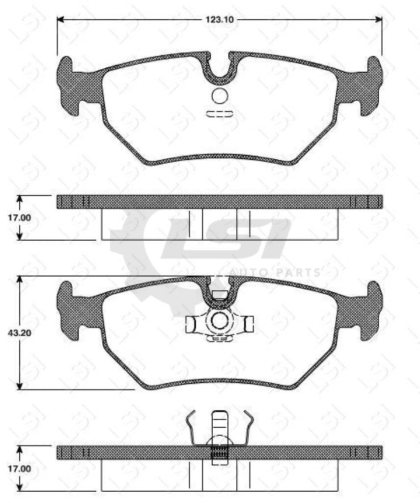 Remsa Brake Pads Rear Jaguar