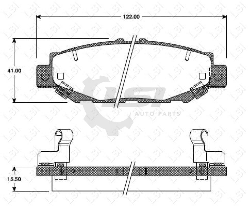 Remsa Brake Pads Rear Lexus