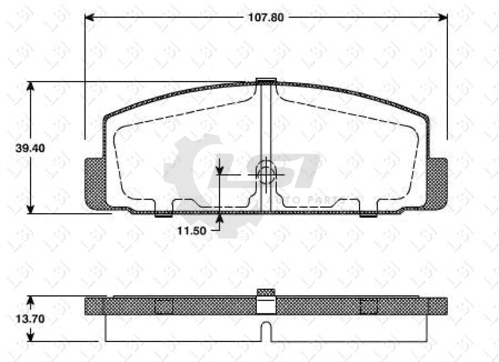 Remsa Brake Pads Rear Mazda