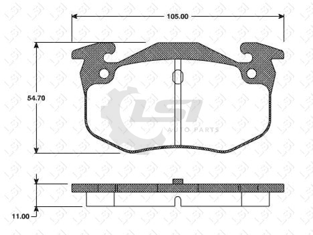 Remsa Brake Pads Rear Renault