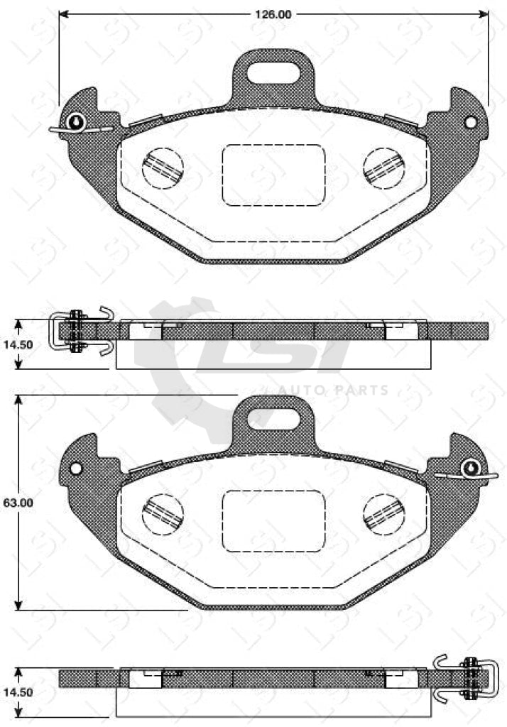 Remsa Brake Pads Rear Renault