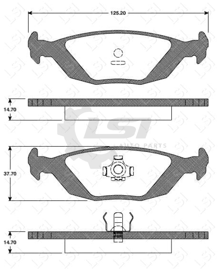 Remsa Brake Pads Rear Saab