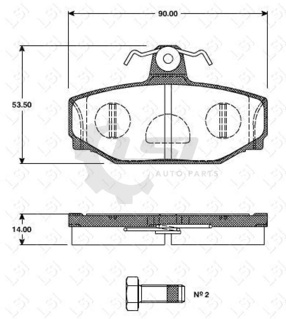 Remsa Brake Pads Rear Volvo