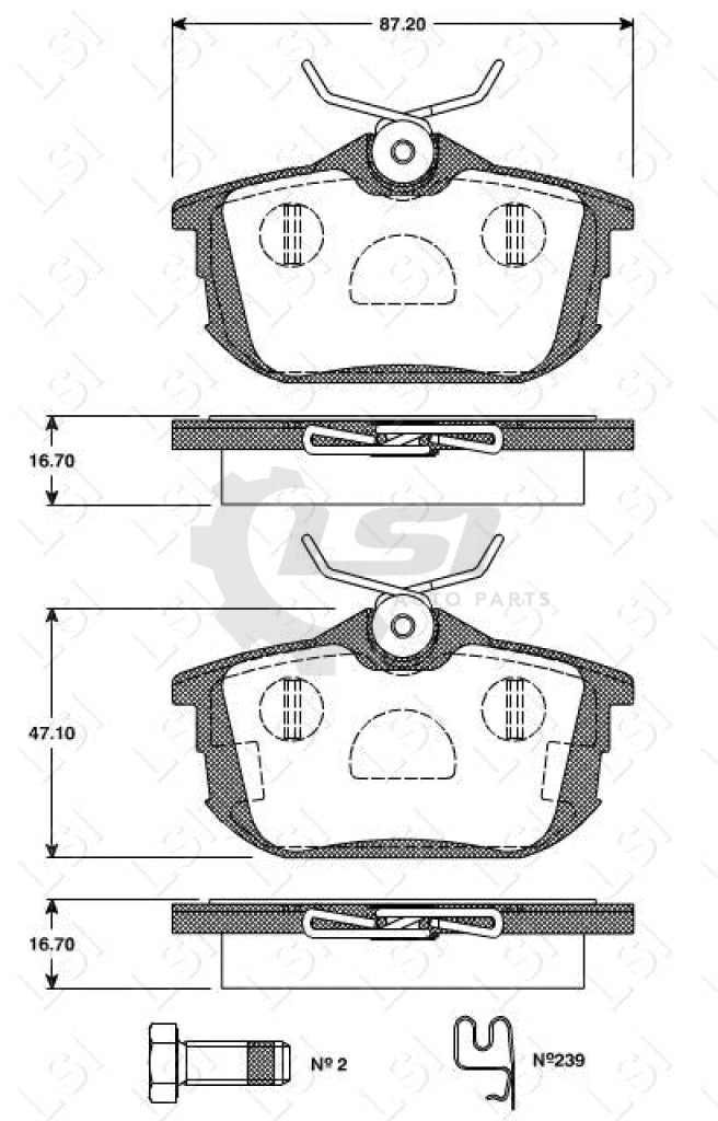 Remsa Ultra Ceramic Brake Pads