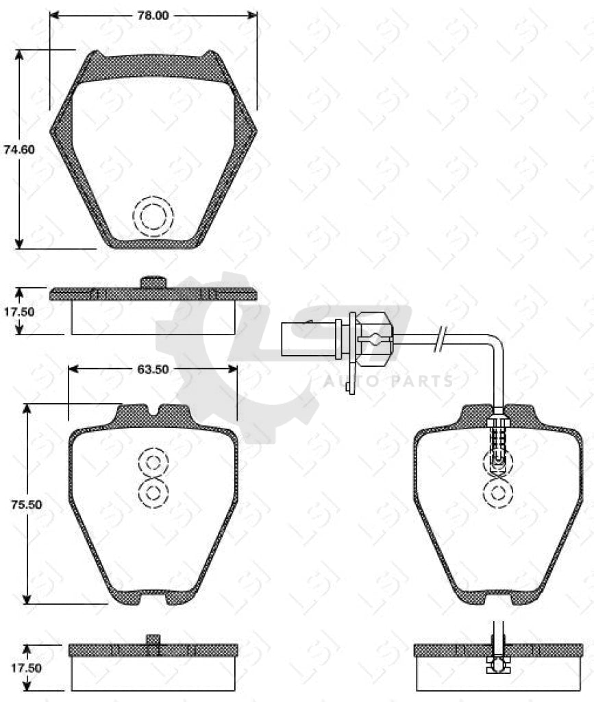 Roadhouse Brake Pads Fr Audi