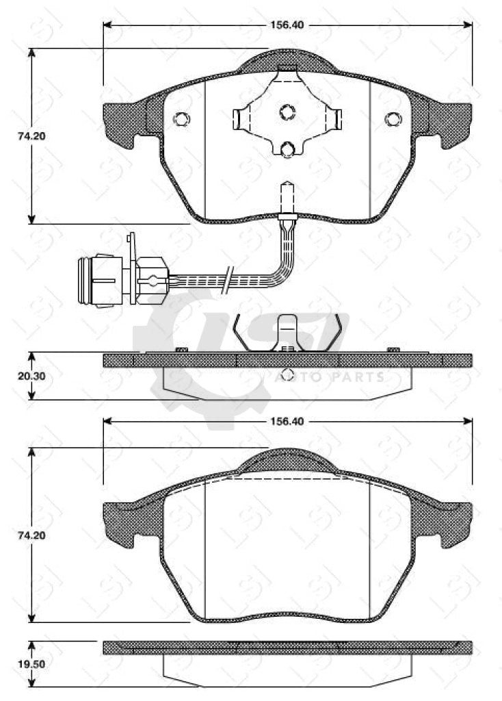 Roadhouse Brake Pads Fr Audi/ Vw/ Volvo