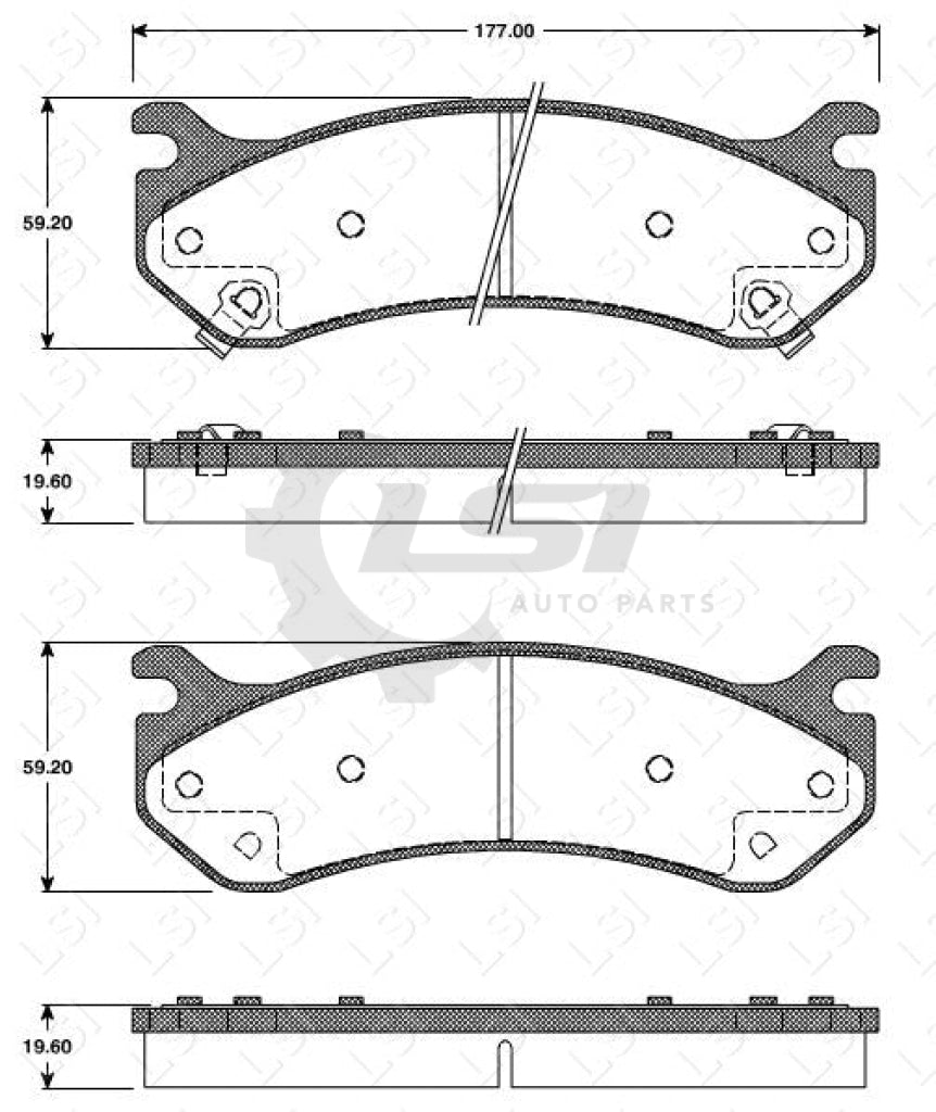 Roadhouse Brake Pads Fr Cadillac/Hummer