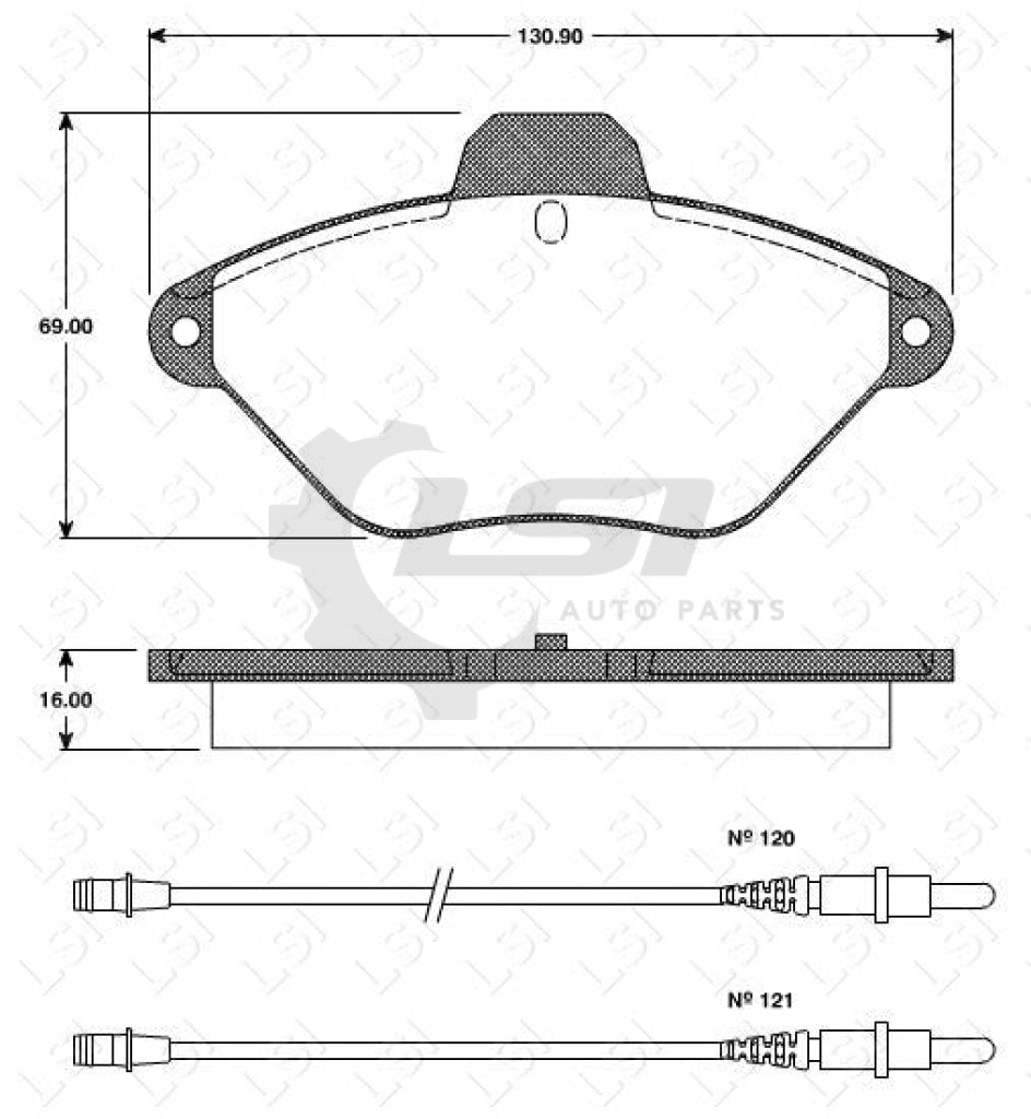 Roadhouse Brake Pads Fr Citroen