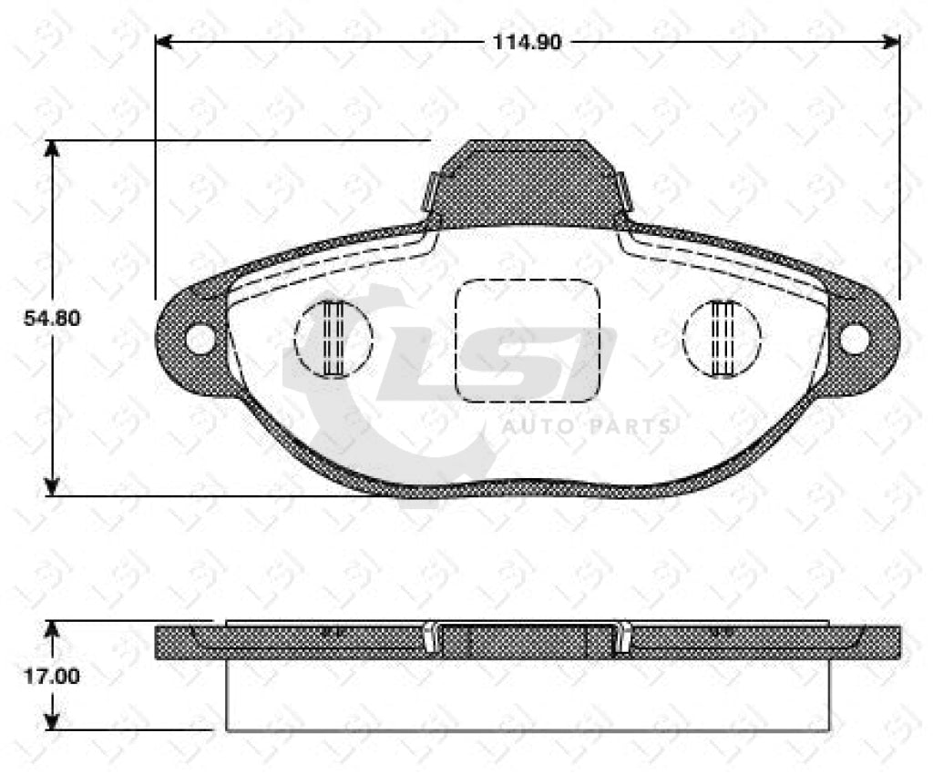 Roadhouse Brake Pads Fr Fiat