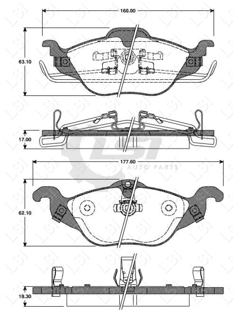 Roadhouse Brake Pads Fr Holden