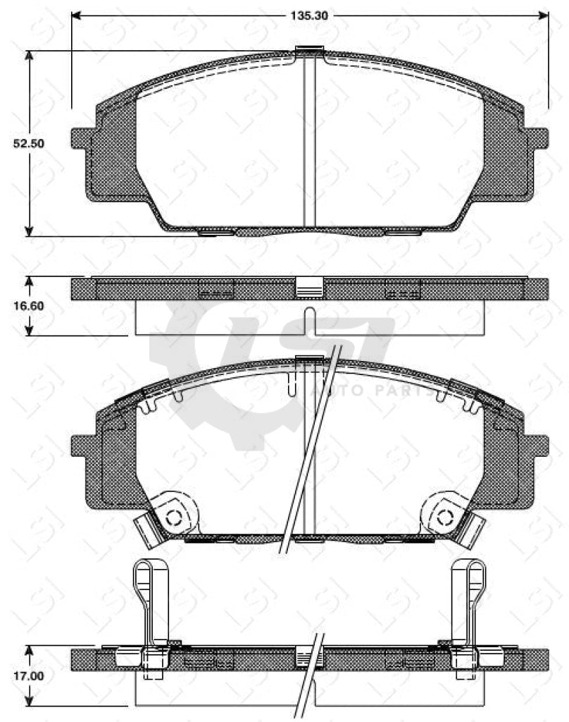 Roadhouse Brake Pads Fr Honda