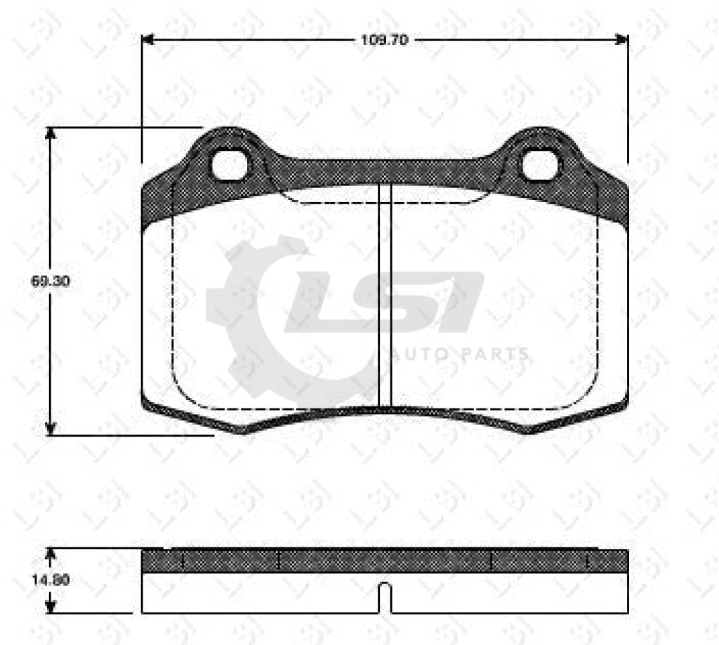 Roadhouse Brake Pads Fr Jaguar/ Volvo