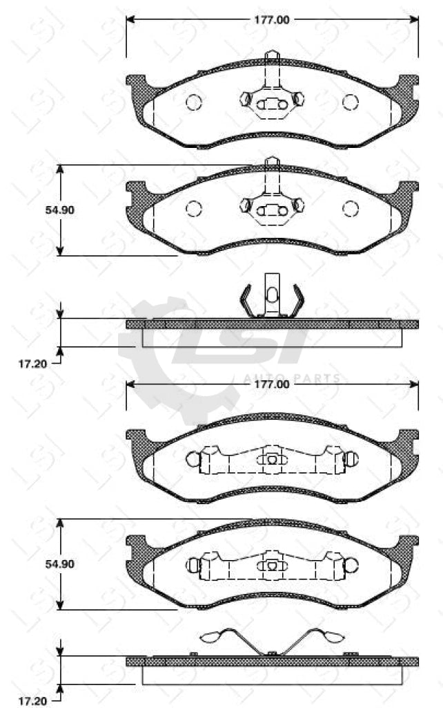 Roadhouse Brake Pads Fr Jeep/ Kia