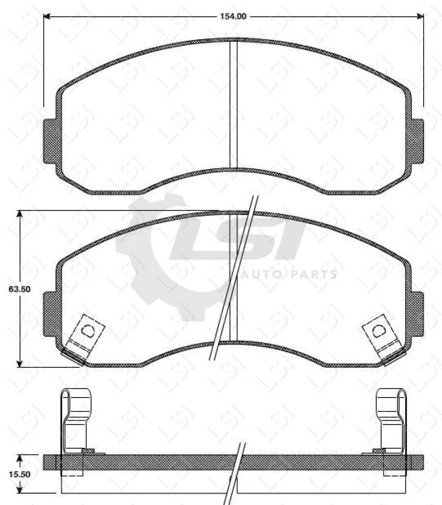 Roadhouse Brake Pads Fr Kia