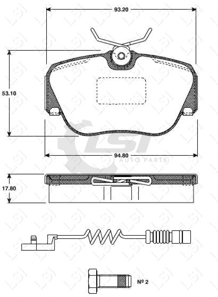 Roadhouse Brake Pads Fr Mercedes Benz