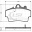 Roadhouse Brake Pads Fr Porsche