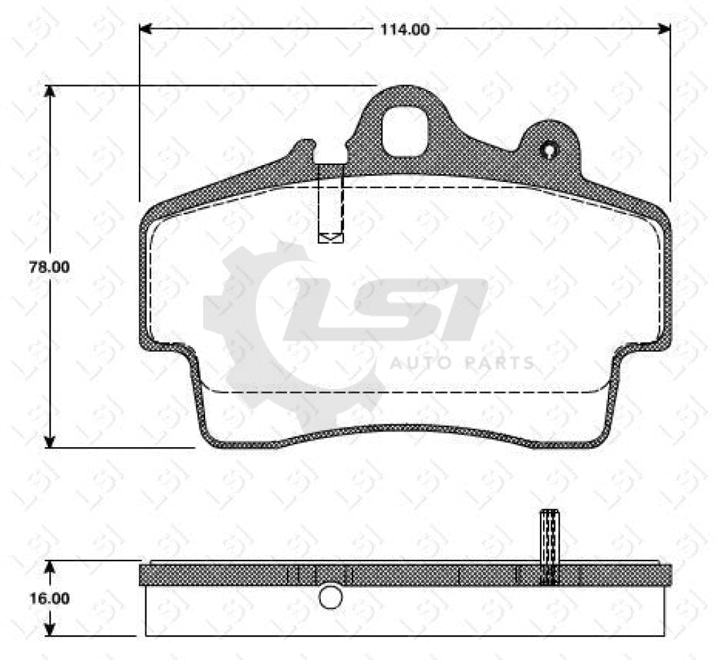 Roadhouse Brake Pads Fr Porsche