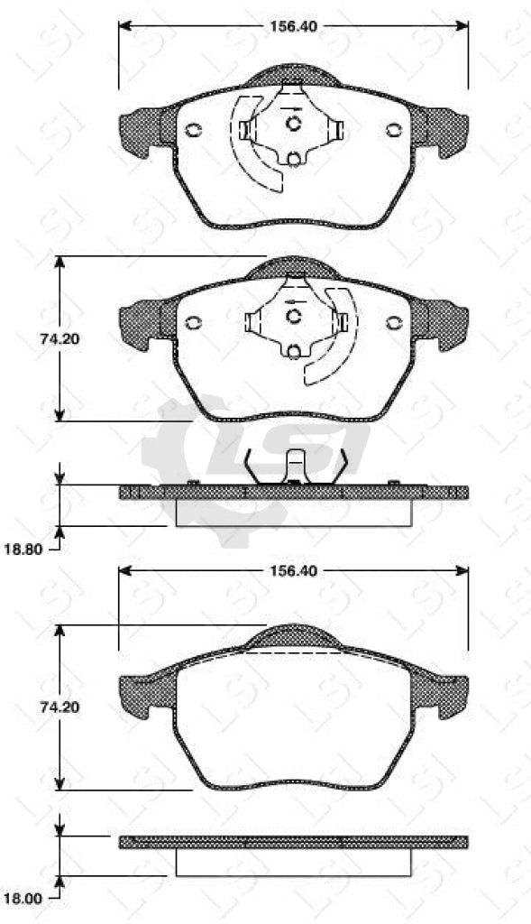 Roadhouse Brake Pads Fr Volvo