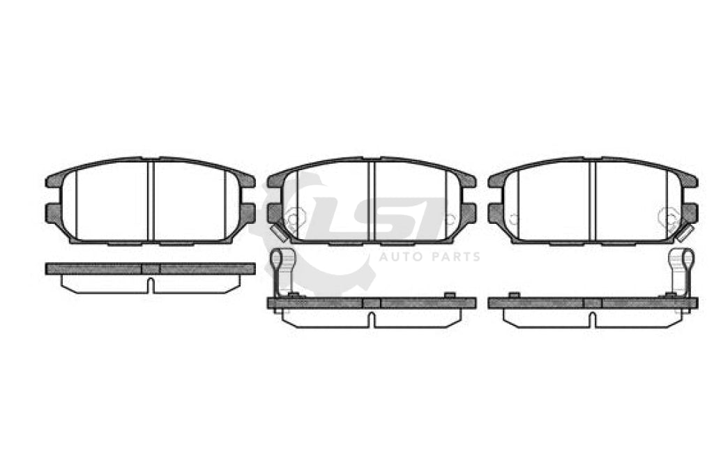 Roadhouse Brake Pads Front Mitsubishi