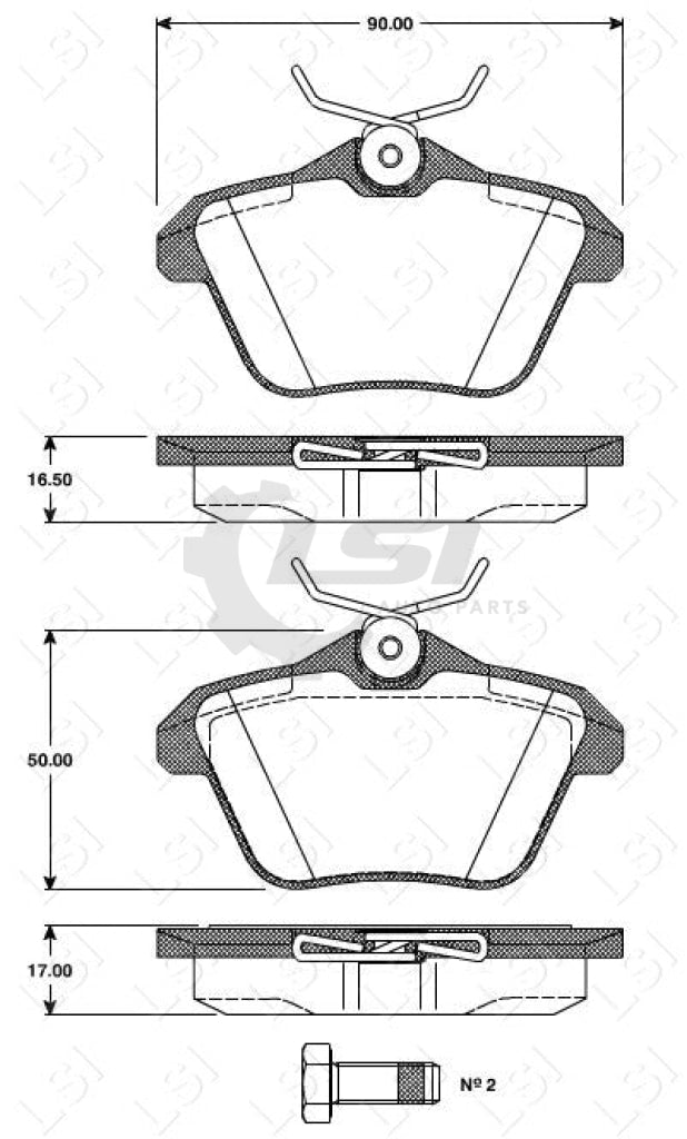 Roadhouse Brake Pads Rear Alfa Romeo