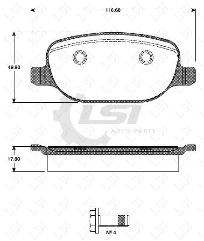 Roadhouse Brake Pads Rear Alfa Romeo