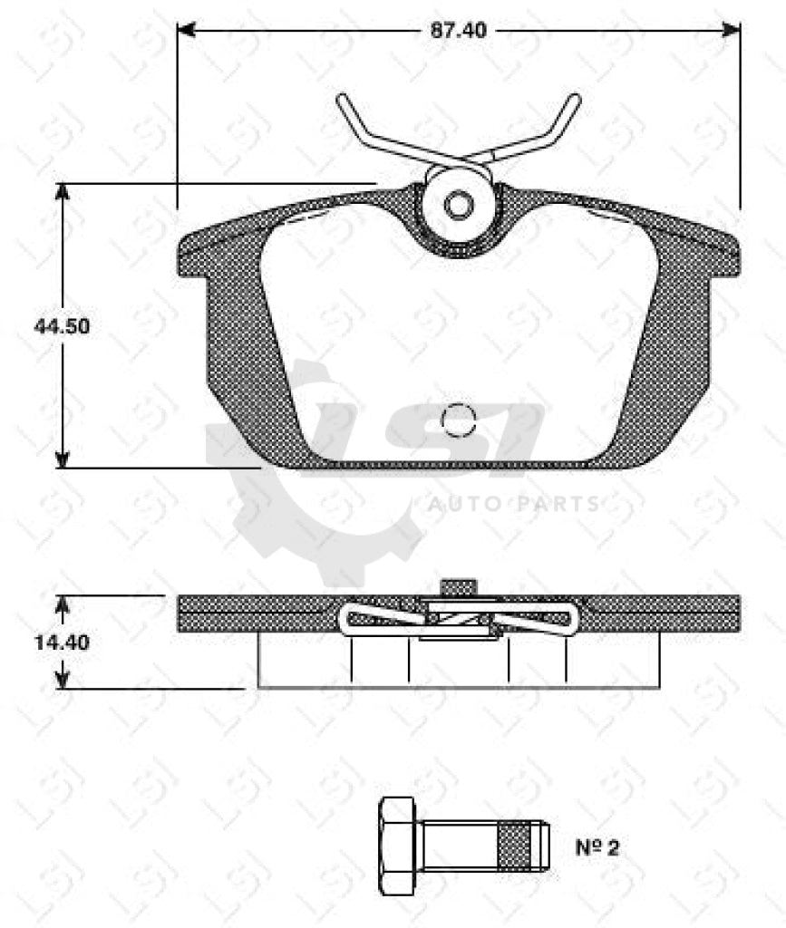 Roadhouse Brake Pads Rear Alfa Romeo/Fiat