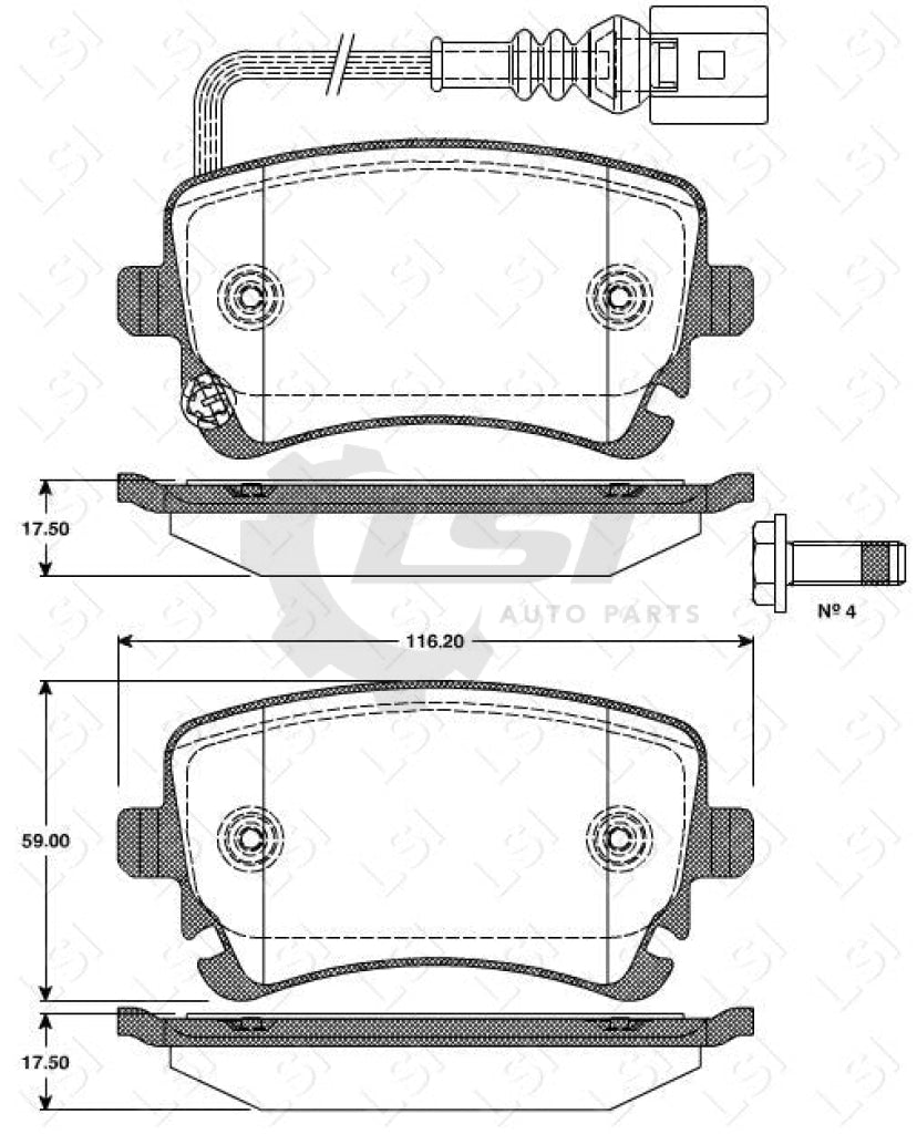 Roadhouse Brake Pads Rear Audi/ Vw