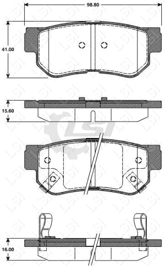 Roadhouse Brake Pads Rear Hyundai/ Kia