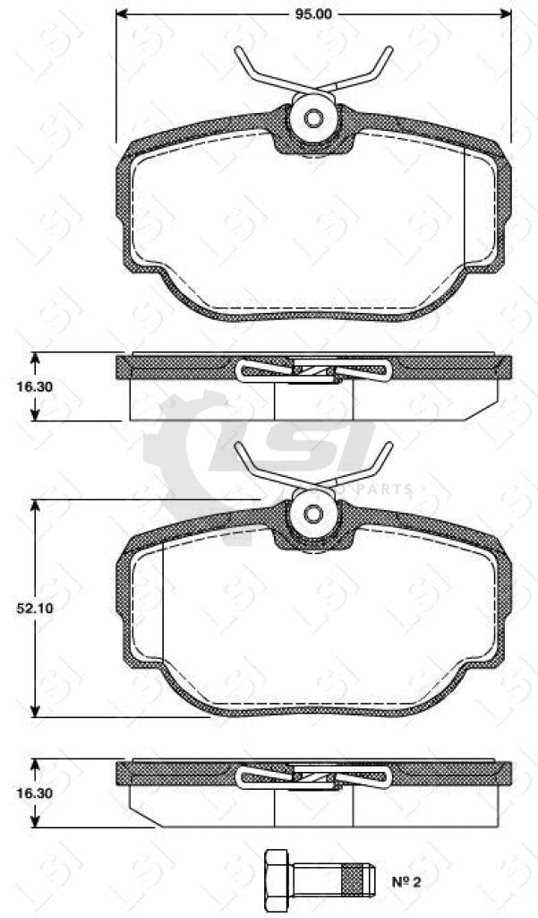 Roadhouse Brake Pads Rear Landrover