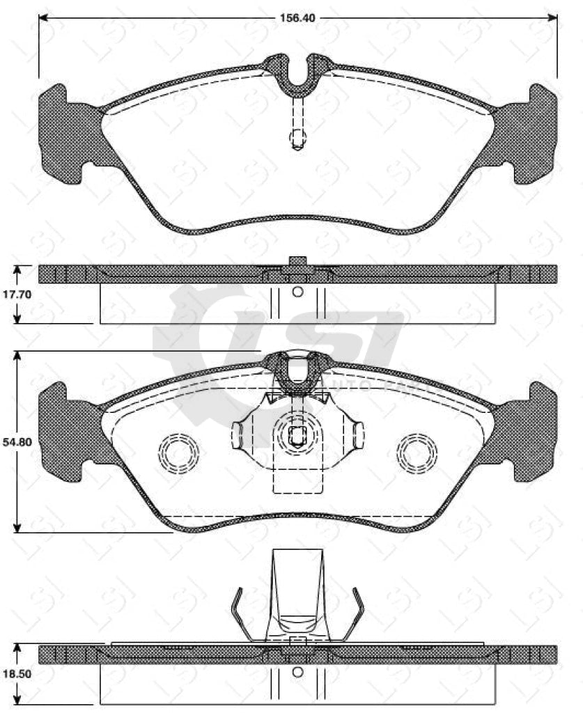 Roadhouse Brake Pads Rear Mercedes Benz/ Vw