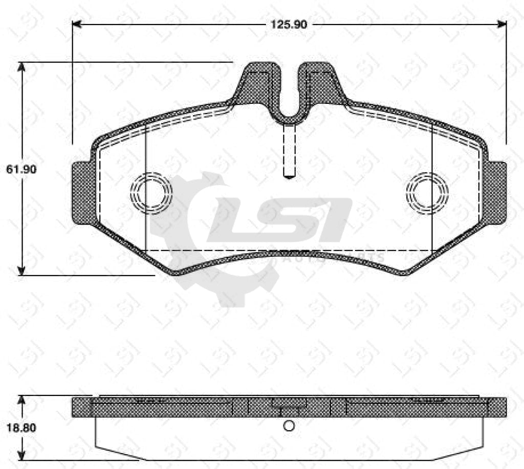 Roadhouse Brake Pads Rear Mercedes Benz/ Vw