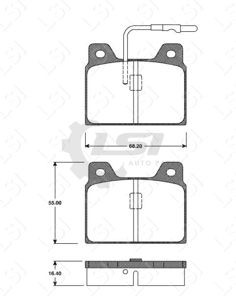 Roadhouse Brake Pads Rear Peugeot