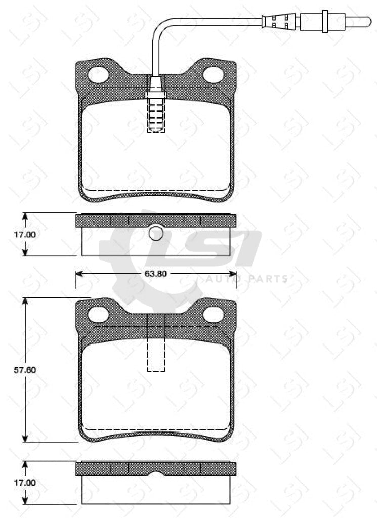 Roadhouse Brake Pads Rear Peugeot/Mercedes