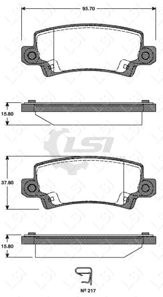 Roadhouse Brake Pads Rear Toyota